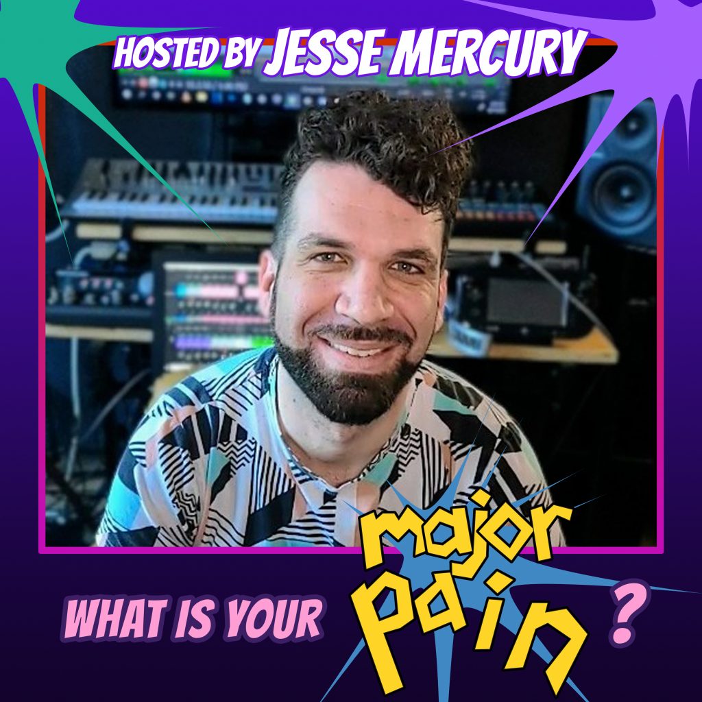 A photo of Jesse Mercury, the host of Major Pain who lives with a chronic mystery illness.