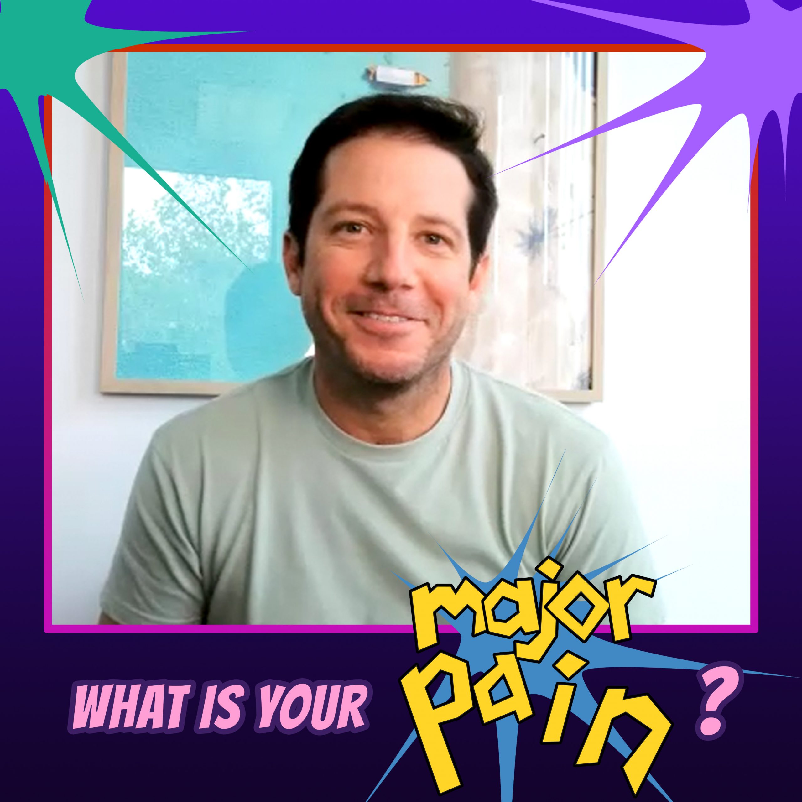 A photo of podcast guest Justin Goodman, who discusses Scheuermann's Disease, addiction recovery, Bipolar II and his organization Project 55